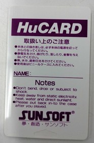 Sunsoft City Hunter HU Card
