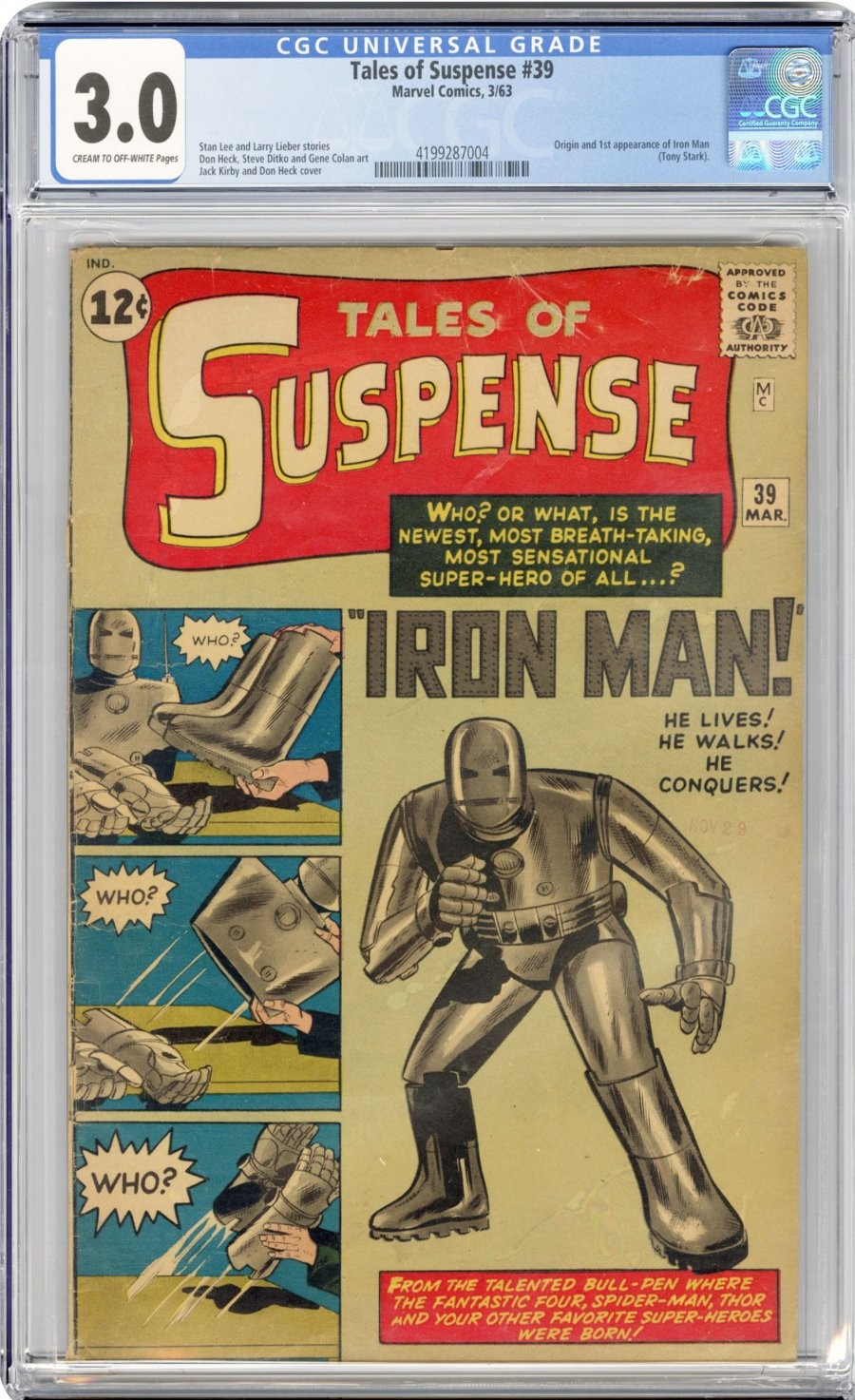Marvel - TALES OF SUSPENSE (1959-68) #39 - Grade 3.0 - Comic Book