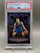 2019 Panini Obsidian Michael Porter Jr Electric Etch Purple Rookie #49/49 PSA 10