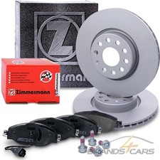 ZIMMERMANN BREMSSCHEIBEN +BELÄGE VORNE FÜR AUDI A3 8V TT FV SEAT ATECA LEON 5F