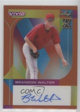 2022 Leaf Vivid Orange 10/10 Brandon Walter #BA-BW1 Auto 2o7
