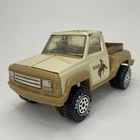 Vintage 1979 Tonka Bronco Tan Pickup Truck 9" Metal Plastic Toy Car Made in USA