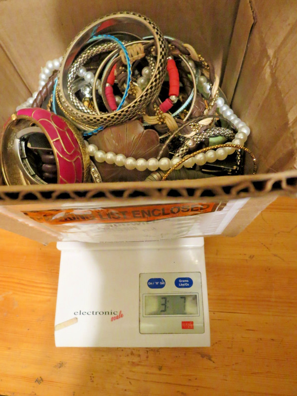 New/Vintage 3.6 lbs junk drawer wearable jewelry /necklace/bracelets. see photos