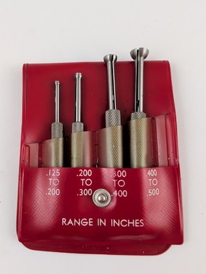 Starrett No S831E Small Hole Gage 4 Piece Set Sizes 0.125 - 0.500'' Machinist