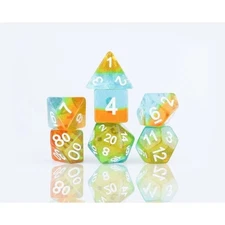 SDZ001902 Celestial Ocean Dusk Dice - Set of 7