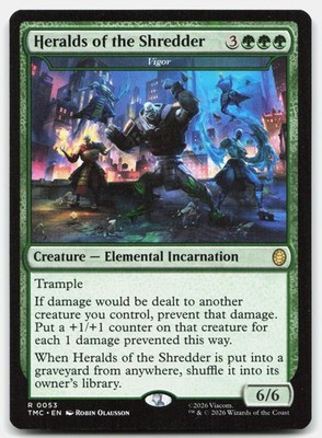 Heralds of the Shredder - Vigor 53 TMC Magic: The Gathering R NM