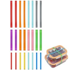 24 Pcs Silicone Rubber Bands 8 Long 8 Medium 8 Short , Elastic Bands for Org...