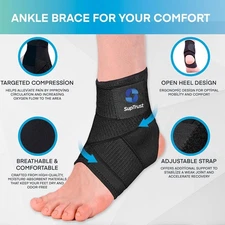 New Pair of Suptrust Ankle Brace, Ankle Support Brace for Women and Men