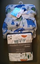Set 2 Gerber Fitted Crib Sheet 28" 52" Fleece Baby Blanket, See Description