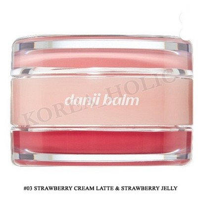 ETUDE Best Duo Danji Balm 6g #03 Strawberry Cream Latte & Strawberry Jelly NEU
