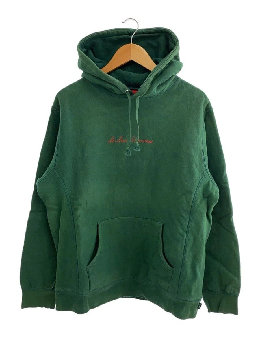 Sweat à capuche Supreme 19SS Le Luxe L coton vert occasion
