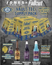 Jones Soda Co. Fallout Vault-tec Costco 12 Pack - Professionally packed