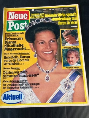 Neue Post 46/1981 KÖNIGIN SILVIA Renate Ewert LADY DI Evelyn Opela KOLLO Kupsch