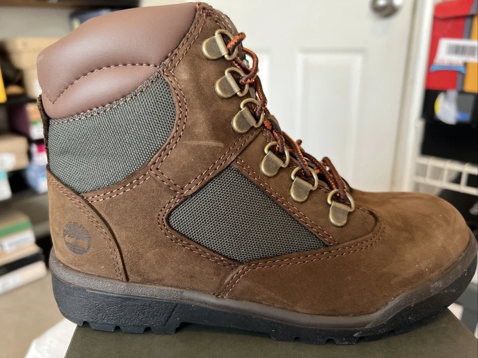 Timberland Bota de Campo con Cordones Talla 2 Juvenil Marrón Foto 2 de 4