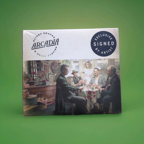 SIGNED Alison Krauss & Union Station Aracadia Compact Disc, CD, NEW, Autograph