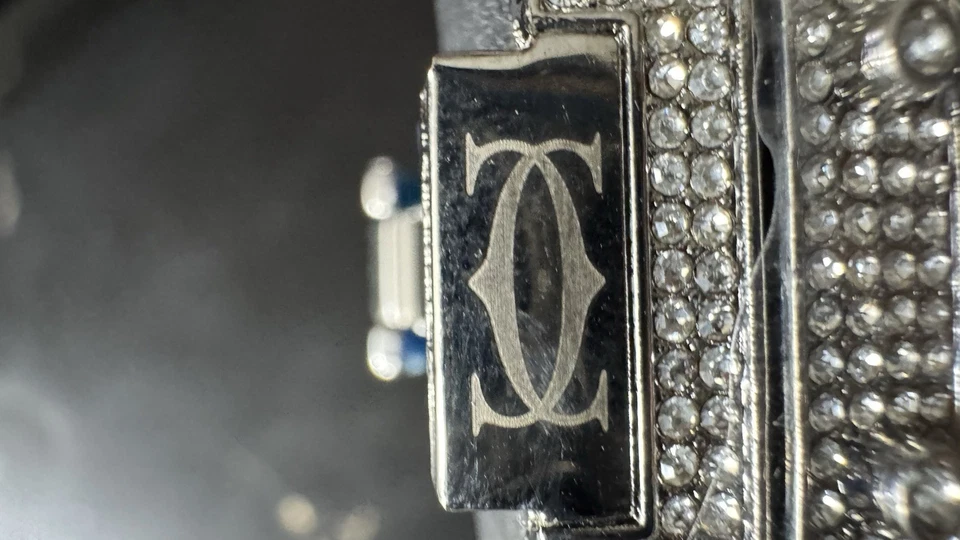 Reloj Cartier para hombre plateado acero inoxidable Foto 3 de 4