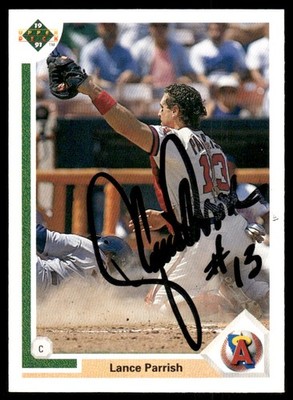 1991 Upper Deck #552 Lance Parrish In Person Signed Auto 62448