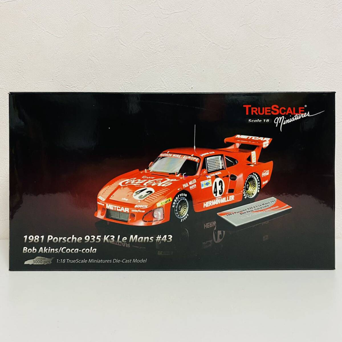 True Scale 1/18 1981 Porsche 935 K3 Le Mans 43 Bob Akins True Scale 1/18 1981 Porsche 935 K3 Le Mans 43 Bob Akins