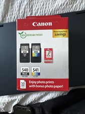 Canon PG-540/CL-541 Ink Cartridges K/CMY + 4 x 6 in Photo Paper MG3600 MG3650