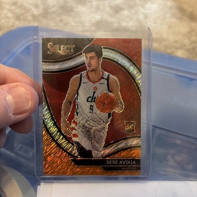 2020-21 Select Deni Avdija Red White Orange Shimmer Prizm Rookie #292 Courtside