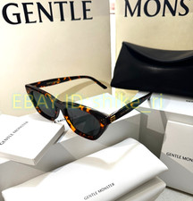 Gentlemonster Gisele T1 Sunglasses Brown Frame Black Lenses