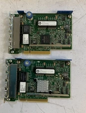 lot of 2 HP HSTNS-BN71 Quad Port 1Gb Network Adapter NS P4E
