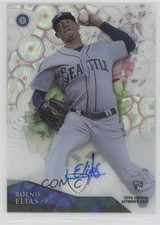 2014 Topps High Tek Auto Clouds Diffractor 10/25 Roenis Elias #HT-RE Auto 8f4