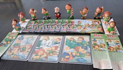 Ü-Ei Kpl. Satz Die Ötzis kommen, mit allen 3 Puzzeln und allen Bpz., Top Zustand