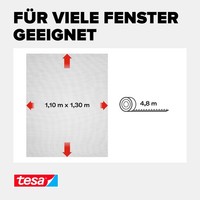 Fliegengitter Fenster 110X130Cm Tesa Anthrazit Insektenschutz, Insektennetz