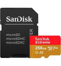 SanDisk 256GB Extreme microSDXC UHS-I Memory Card with Adapter - Up to 160MB/s,