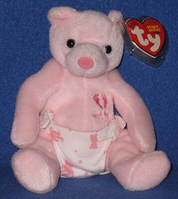 MINT with MINT TAG TY FAUNA the PINK BEAR BEANIE BABY