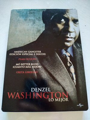 Denzel Washington Lo mejor 4 Filme Steelbook 5 X DVD Spanisch Englisch - 3T