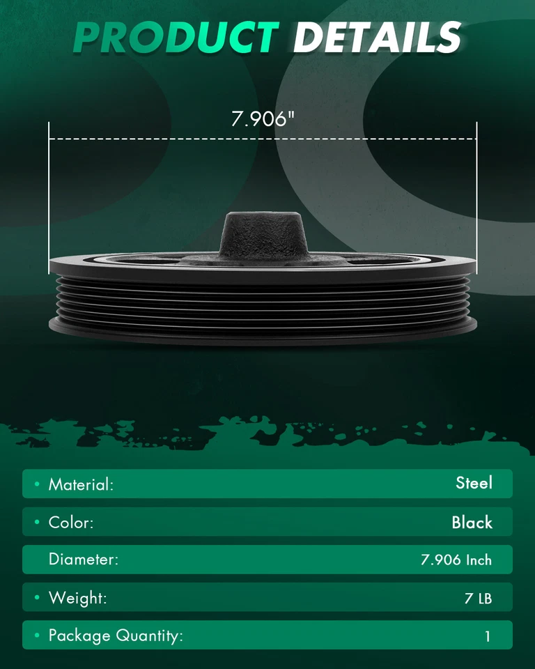 Equilibrador armónico para Chrysler Imperial Voyager Dodge Dynasty Plymouth Voyager Foto 3 de 4