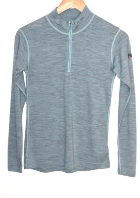 Devold 100% Merinowolle Top Base Layer Reißverschluss  Damen Gr. XS