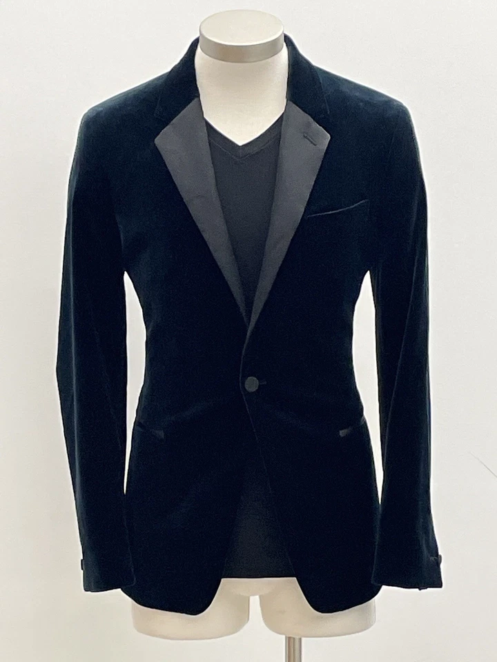 THEORY SLIM FIT PLUSH VELVET TUX/DINNER JACKET 40R MFR. SAMPLE *CLEARANCE* - Image 3 of 4
