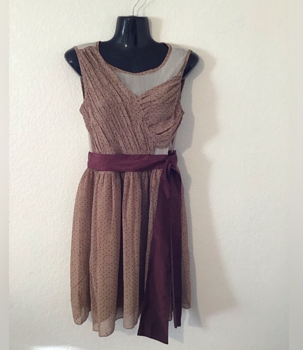ryu dress designer RYU DRESS TAUPE / XL