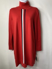 Tommy Hilfiger Womens Sweater Dress Size Small Christmas Holidays Preppy Gala