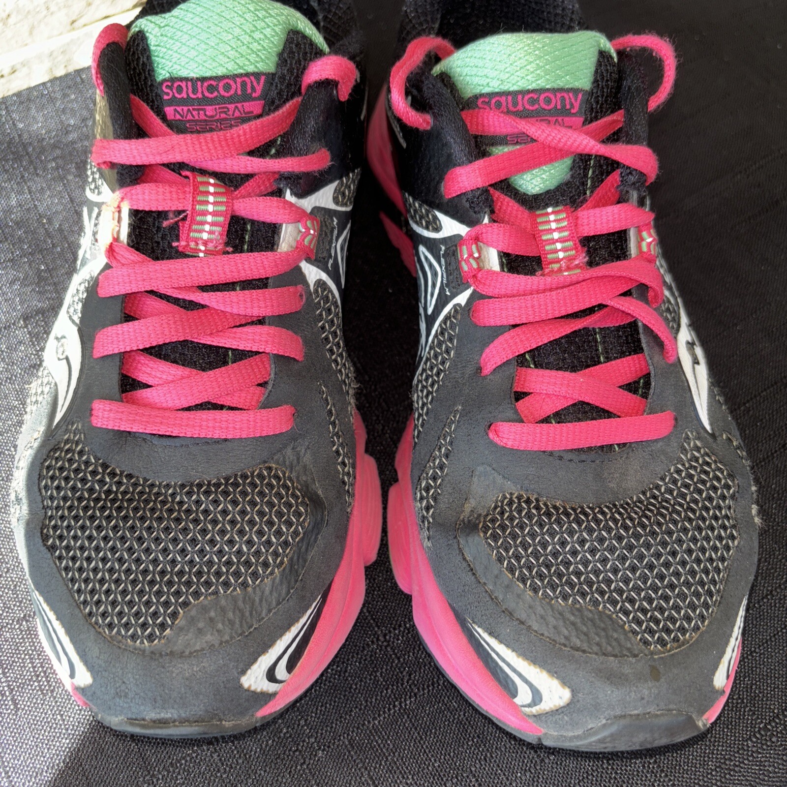 Saucony Mirage 4 Women's Size 6.5 Black  Pink & White Running Sneakers thumbnail 7