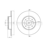 Metelli 2X Bremsscheibe Hinten Ø251 Mm Voll FüR Alfa Romeo Mito 955 1.4 955_