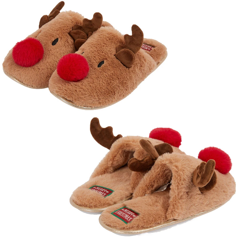 Novelty christmas online slippers for adults