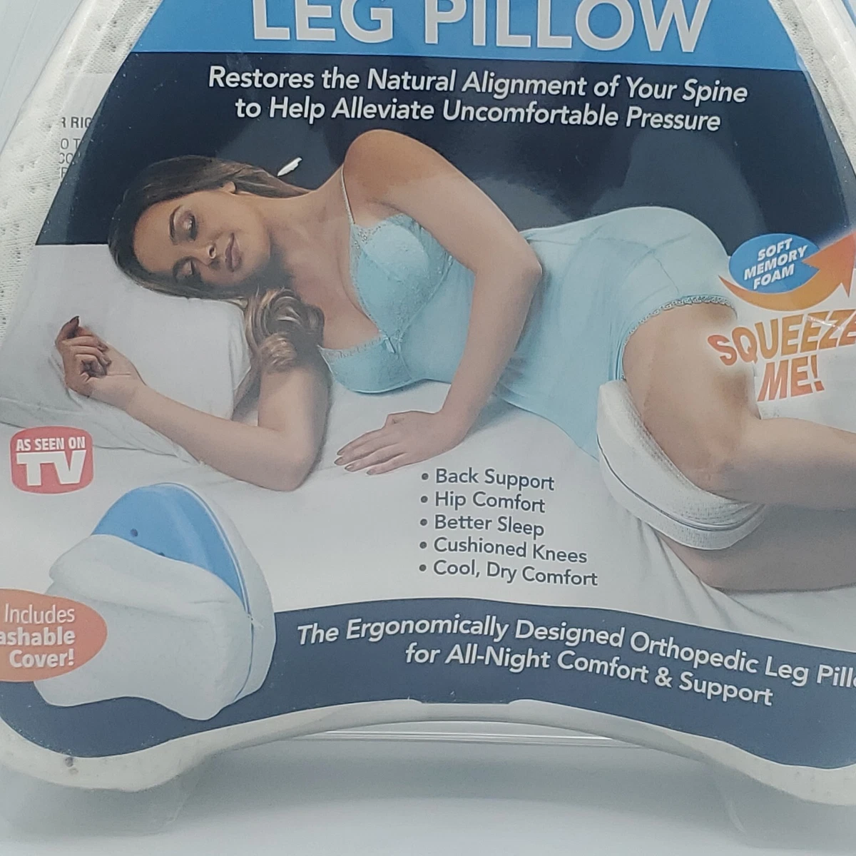 Contour Legacy Leg Pillow Reduce Pressure on Lower Back Knees Back