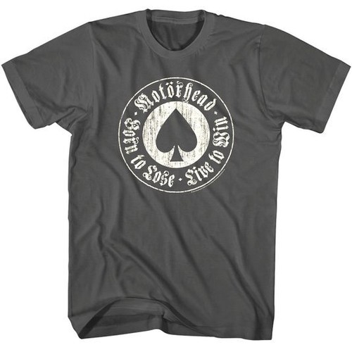 T-Shirt Homme Rock Off - Motif Motorhead Ace Of Spades, Noir, Coton, Pour Fans De Metal