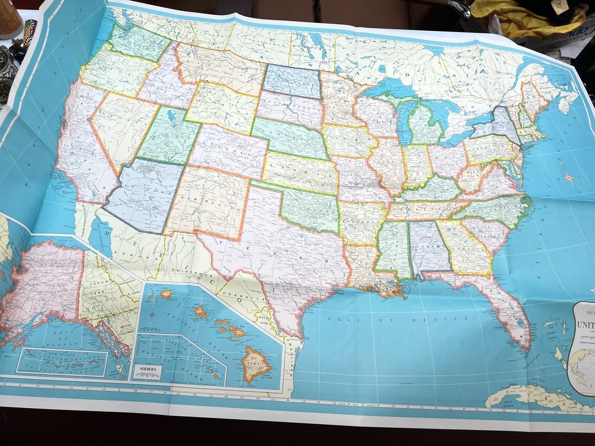 Hammond's Superior Map Of The United States 50