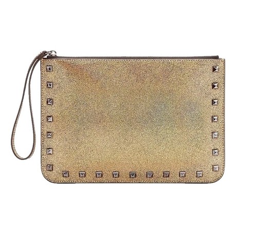 Rebecca Minkoff Curb Link Gold Clutch Bag NWT | eBay
