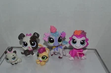 Littlest Pet Shop~#4080~#4081~#4082~#4084~#4087~5 Glitter Pets~7 Deco Bits