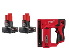 Milwaukee 48-11-2412STPR M12 12V REDLITHIUM XC Battery - 2 PK w/ Crown Stapler