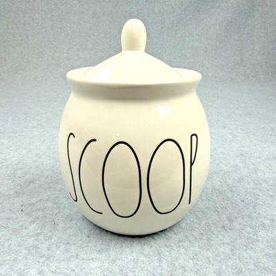 #ad RAE DUNN Sugar Bowl SCOOP with Lid Artisan by Magenta Farm Line $16.88