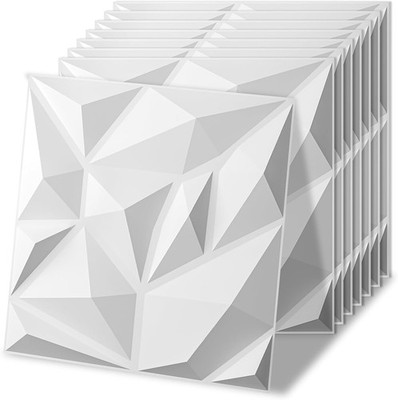 20 Pack Decorative 3D Wall Panels Interior Wall Decor Living Room 11.8''x11.8''