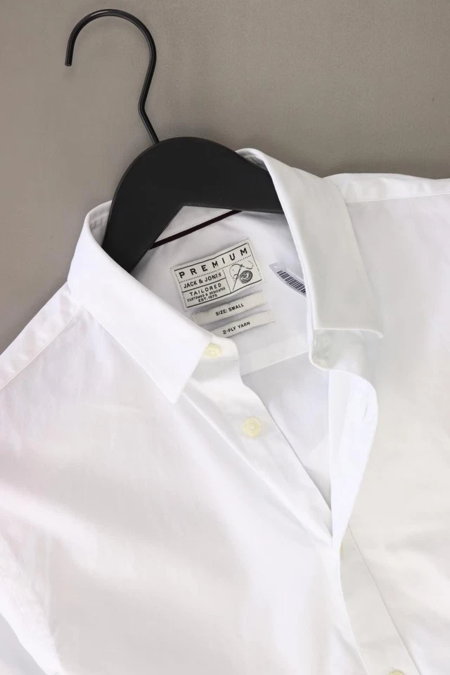 ⭐ Jack & Jones camicetta per uomo taglia 46, S bianco di cotone ⭐ - Immagine 3 di 4