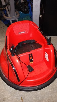 Kidzone Electric Ride-On Bumper Car 6V with 360 Spin and Lights Up W/ Remote